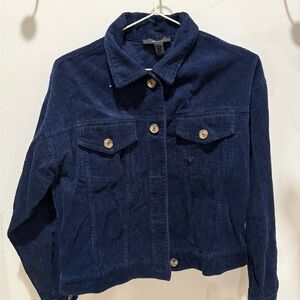 Forever 21 Navy Blue Corduroy Shirt